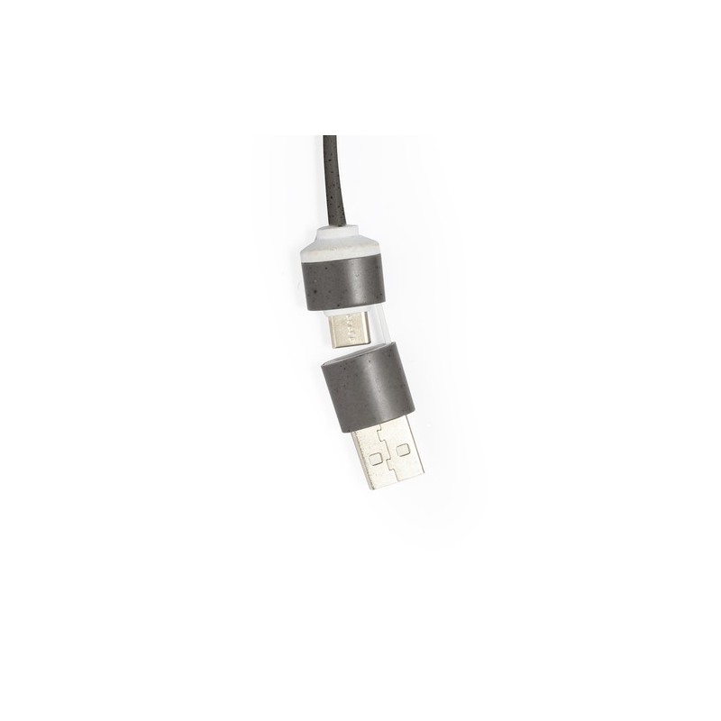Port USB Éco-responsable Personnalisé High-Tech pas cher - Nylox Matières : coton recyclé Couleurs : marron impression haute déf