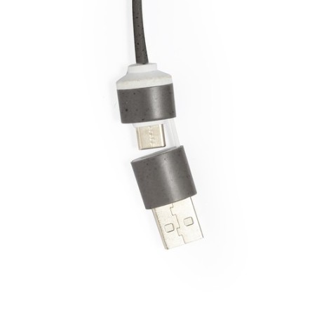 Port USB Éco-responsable Personnalisé High-Tech pas cher - Nylox Matières : coton recyclé Couleurs : marron impression haute déf