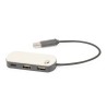 Port USB Éco-responsable Personnalisé High-Tech pas cher - Nylox Matières : coton recyclé Couleurs : marron marquage laser ultra