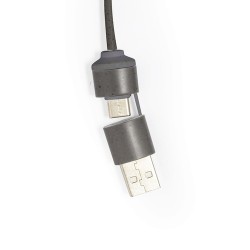 Port USB Éco-responsable Personnalisé High-Tech pas cher - Nylox Matières : coton recyclé Couleurs : marron livraison express 24