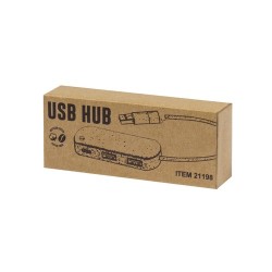 Port USB Éco-responsable Personnalisé High-Tech pas cher - Nylox Matières : coton recyclé Couleurs : marron objet promotionnel é