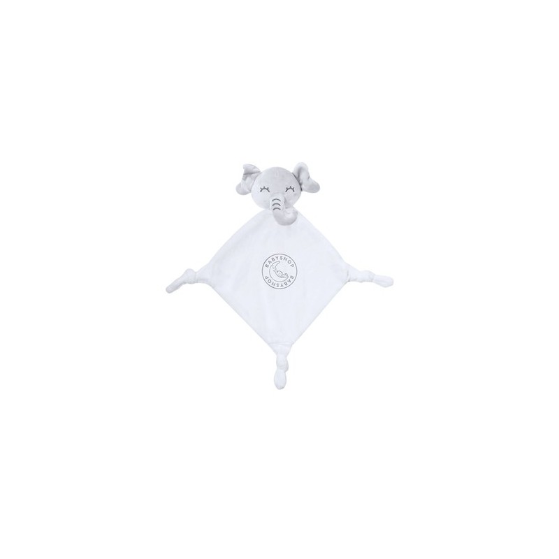 Doudou Élégant et Sûr Personnalisé pour Bébé Marlin pas cher Matières : polyester Couleurs : blanc personnalisable avec votre lo