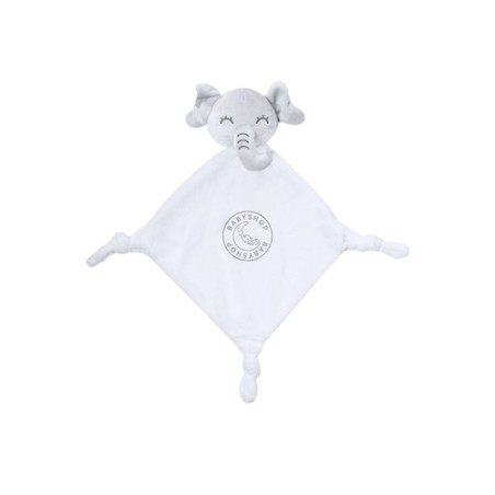 Doudou Élégant et Sûr Personnalisé pour Bébé Marlin pas cher Matières : polyester Couleurs : blanc personnalisable avec votre lo