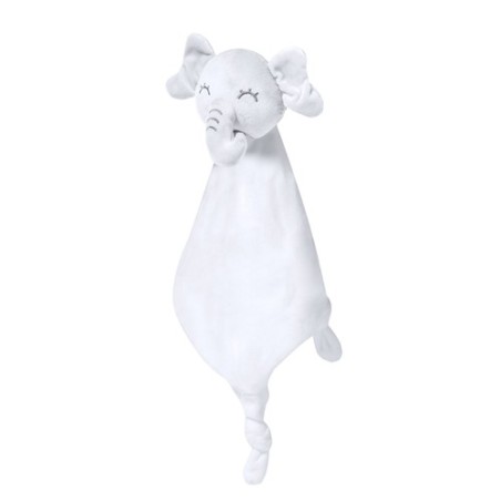 Doudou Élégant et Sûr Personnalisé pour Bébé Marlin pas cher Matières : polyester Couleurs : blanc cadeau entreprise pas cher