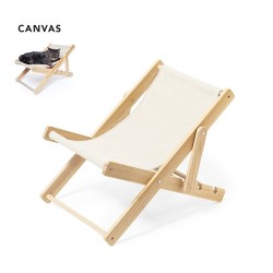 Chaise Éco-responsable et Élégante pour Animaux de Compagnie pas cher Diny Matières : bois Couleurs : naturel 2
