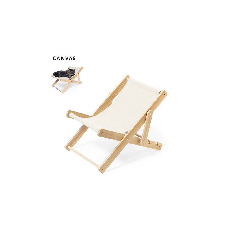 Chaise Éco-responsable et Élégante pour Animaux de Compagnie pas cher Diny Matières : bois Couleurs : naturel personnalisable av