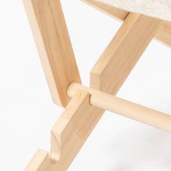 Chaise Éco-responsable et Élégante pour Animaux de Compagnie pas cher Diny Matières : bois Couleurs : naturel marquage laser ult