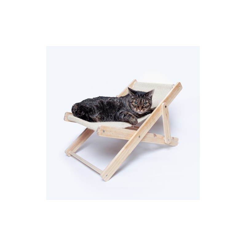 Chaise Éco-responsable et Élégante pour Animaux de Compagnie pas cher Diny Matières : bois Couleurs : naturel livraison express 