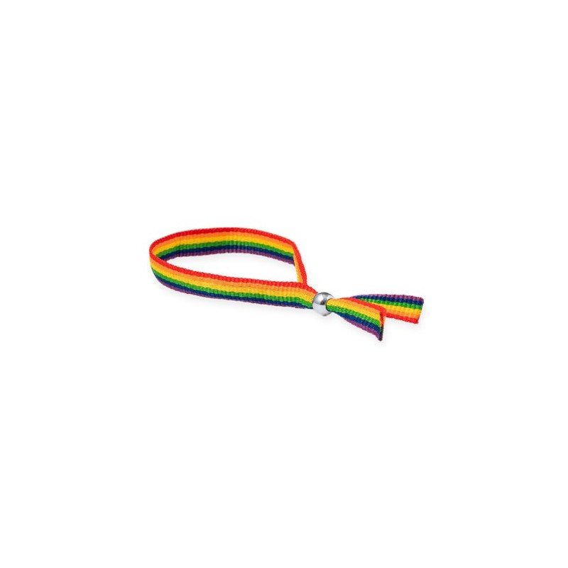 Bracelet Personnalisé Événementiel Jabisk Matières : polyester Couleurs : rainbow cadeau entreprise pas cher