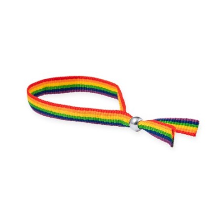 Bracelet Personnalisé Événementiel Jabisk Matières : polyester Couleurs : rainbow cadeau entreprise pas cher