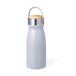 Bouteille Isotherme Personnalisée Design Thermique Barns Matières : bois Couleurs : argenté
