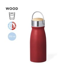 Bouteille Isotherme Personnalisée Design Thermique Barns Matières : bois Couleurs : argenté 2