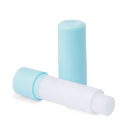 Baume à Lèvres Végane Personnalisé - Protection et Douceur Posie Couleurs : bleu clair objet publicitaire robuste