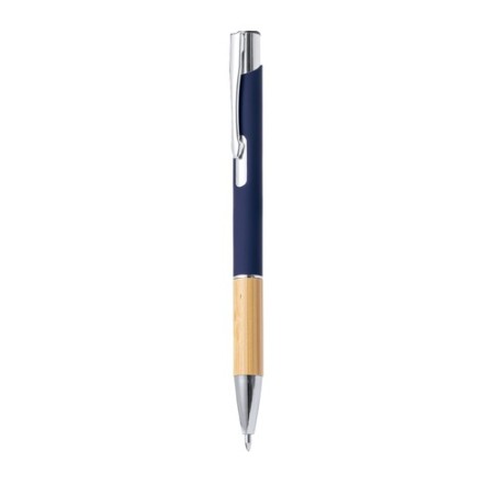 Stylo Éco-responsable Personnalisé d'Entreprise - Kolka Matières : bambou Couleurs : noir marquage couleur éclatante