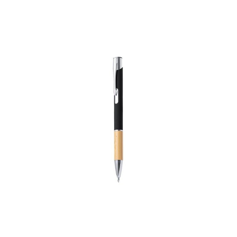 Stylo Éco-responsable Personnalisé d'Entreprise - Kolka Matières : bambou Couleurs : bleu marine personnalisable avec votre logo