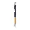 Stylo Éco-responsable Personnalisé d'Entreprise - Kolka Matières : bambou Couleurs : gris personnalisable avec votre logo