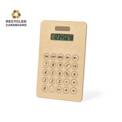 Calculatrice Éco-responsable Solaire Personnalisée - Vulcano Matières : carton recyclé
