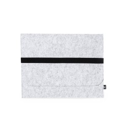Housse Éco-responsable Personnalisée pour Ordinateur Portable - Riley Matières : PET recyclé Couleurs : gris