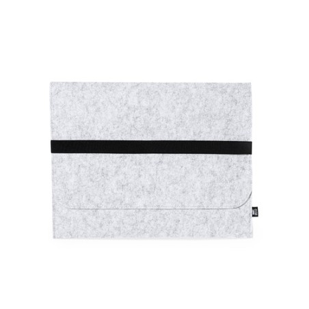 Housse Éco-responsable Personnalisée pour Ordinateur Portable - Riley Matières : PET recyclé Couleurs : gris