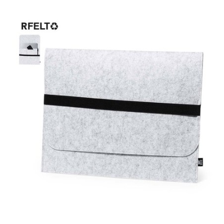 Housse Éco-responsable Personnalisée pour Ordinateur Portable - Riley Matières : PET recyclé Couleurs : gris personnalisable ave