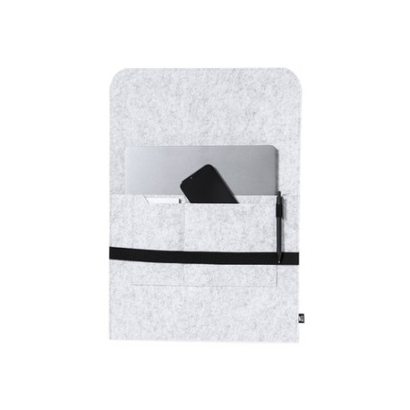 Housse Éco-responsable Personnalisée pour Ordinateur Portable - Riley Matières : PET recyclé Couleurs : gris cadeau entreprise p