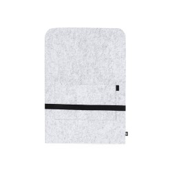 Housse Éco-responsable Personnalisée pour Ordinateur Portable - Riley Matières : PET recyclé Couleurs : gris impression haute dé