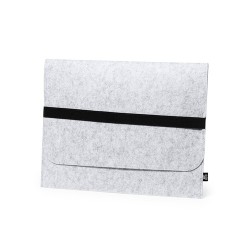 Housse Éco-responsable Personnalisée pour Ordinateur Portable - Riley Matières : PET recyclé Couleurs : gris marquage laser ultr