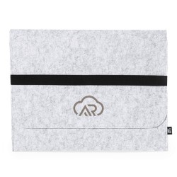 Housse Éco-responsable Personnalisée pour Ordinateur Portable - Riley Matières : PET recyclé Couleurs : gris livraison express 2