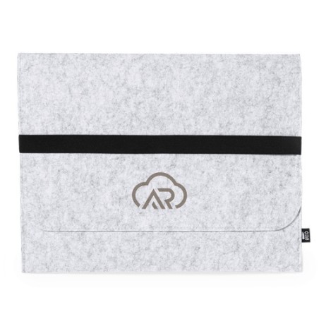 Housse Éco-responsable Personnalisée pour Ordinateur Portable - Riley Matières : PET recyclé Couleurs : gris livraison express 2