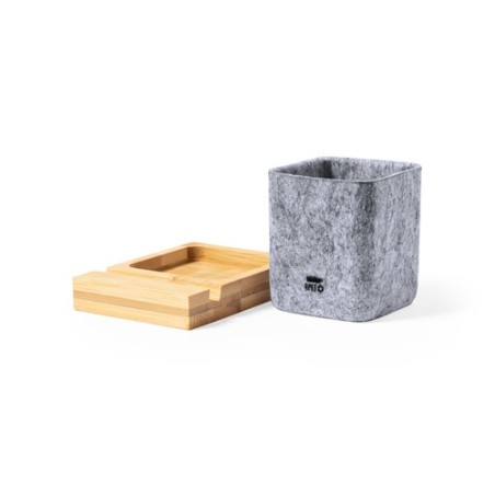 Porte-Crayons Éco-responsable Multifonctionnel Firdex Matières : bambou goodies publicitaire événementiel