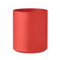Tasse réutilisable  300 ml personnalisée - MONDAY Matières : polypropylène (PP) Couleurs : rouge livraison express 24h 48h