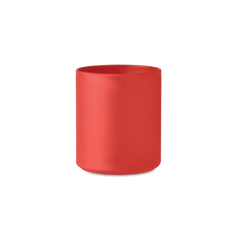Tasse réutilisable  300 ml personnalisée - MONDAY Matières : polypropylène (PP) Couleurs : rouge livraison express 24h 48h