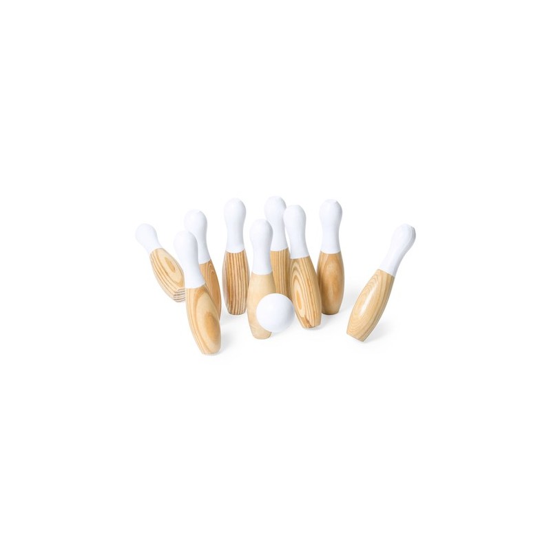 Jeu de Bowling Spare Personnalisé - Cadeau d'Entreprise Unique Matières : bois goodies publicitaire événementiel