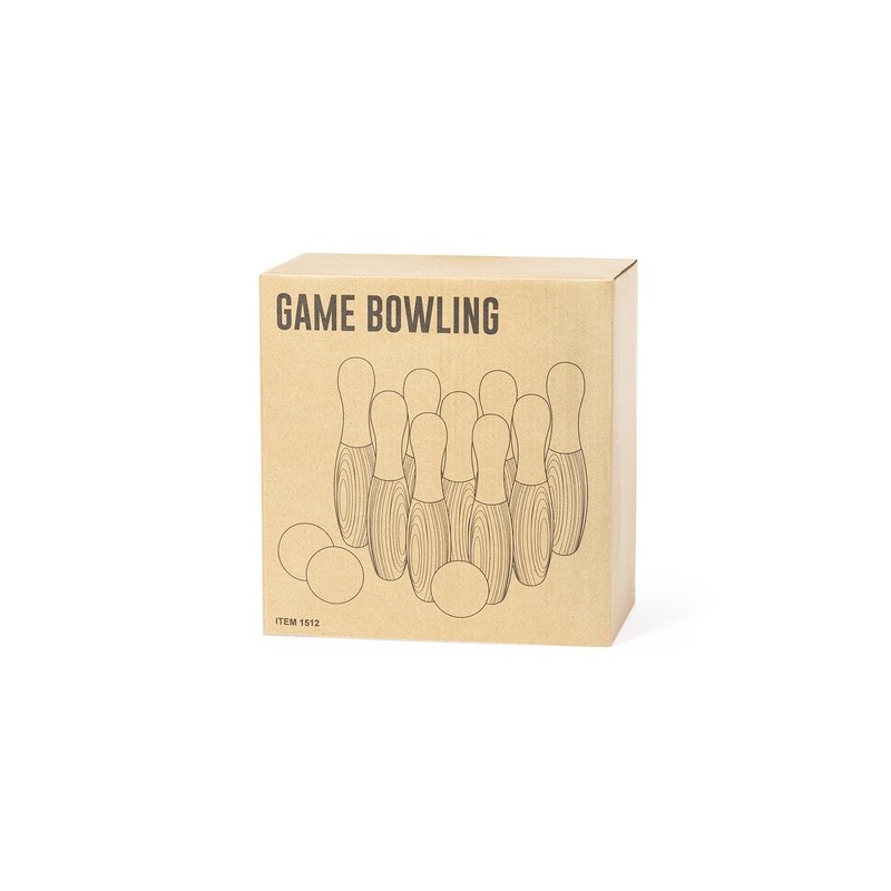 Jeu de Bowling Spare Personnalisé - Cadeau d'Entreprise Unique Matières : bois cadeau collaborateur premium