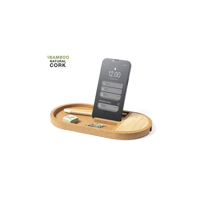 Chargeur Éco-responsable et Pratique Personnalisé Organiseur Beny Matières : bambou