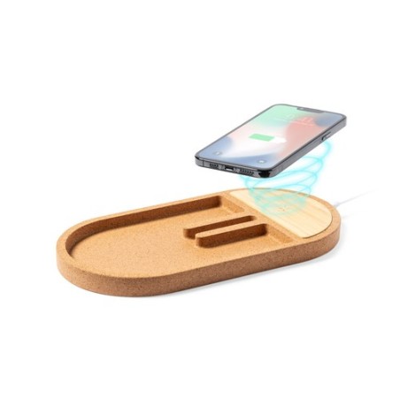 Chargeur Éco-responsable et Pratique Personnalisé Organiseur Beny Matières : bambou goodies publicitaire événementiel