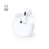 Écouteurs Audio Personnalisés de Qualité Éco-responsable Shima Couleurs : blanc personnalisable avec votre logo