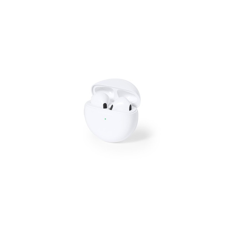 Écouteurs Audio Personnalisés de Qualité Éco-responsable Shima Couleurs : blanc cadeau entreprise pas cher