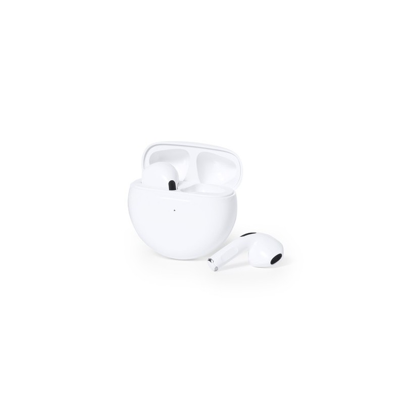 Écouteurs Audio Personnalisés de Qualité Éco-responsable Shima Couleurs : blanc goodies publicitaire événementiel