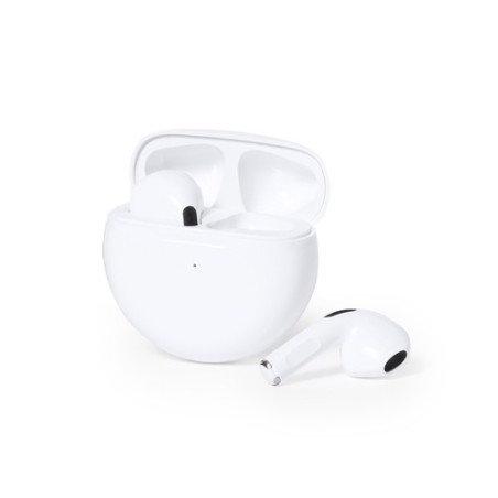 Écouteurs Audio Personnalisés de Qualité Éco-responsable Shima Couleurs : blanc goodies publicitaire événementiel