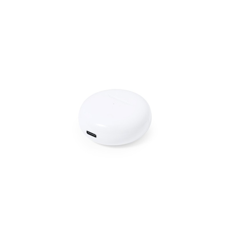 Écouteurs Audio Personnalisés de Qualité Éco-responsable Shima Couleurs : blanc marquage laser ultra précis