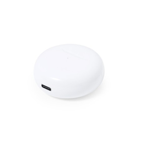 Écouteurs Audio Personnalisés de Qualité Éco-responsable Shima Couleurs : blanc marquage laser ultra précis