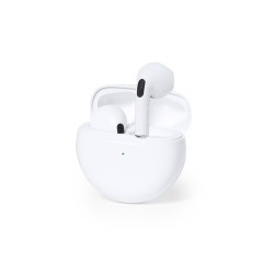 Écouteurs Audio Personnalisés de Qualité Éco-responsable Shima Couleurs : blanc cadeau collaborateur premium