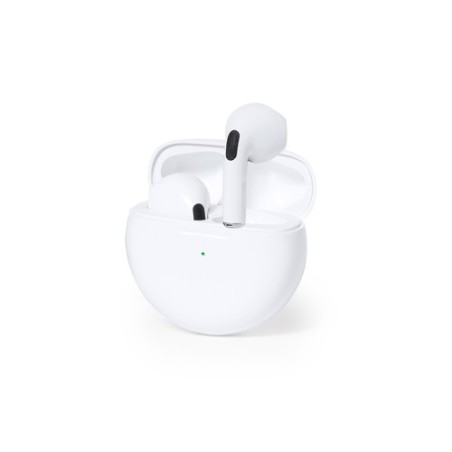 Écouteurs Audio Personnalisés de Qualité Éco-responsable Shima Couleurs : blanc cadeau collaborateur premium