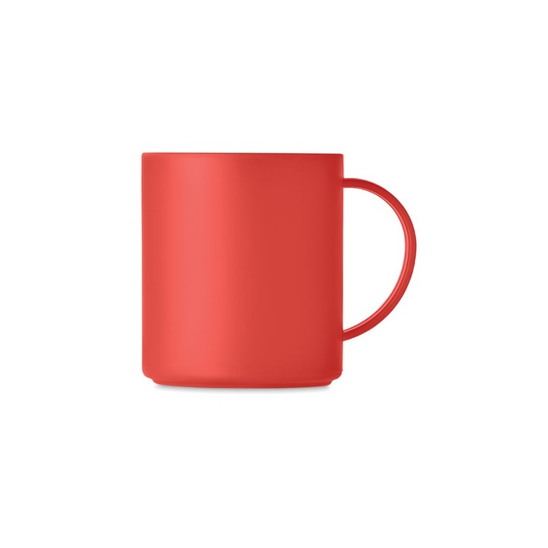 Tasse réutilisable  300 ml personnalisée - MONDAY Matières : polypropylène (PP) Couleurs : rouge personnalisation rapide en Fran