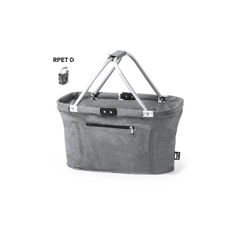 Sac Éco-responsable de Shopping Publicitaire Dorothy Couleurs : gris Matières : polyester recyclé personnalisable avec votre log