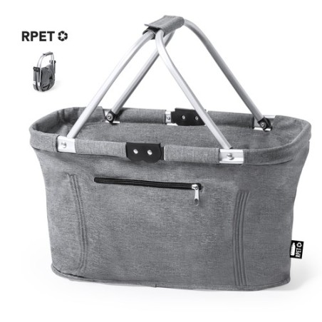 Sac Éco-responsable de Shopping Publicitaire Dorothy Couleurs : gris Matières : polyester recyclé personnalisable avec votre log