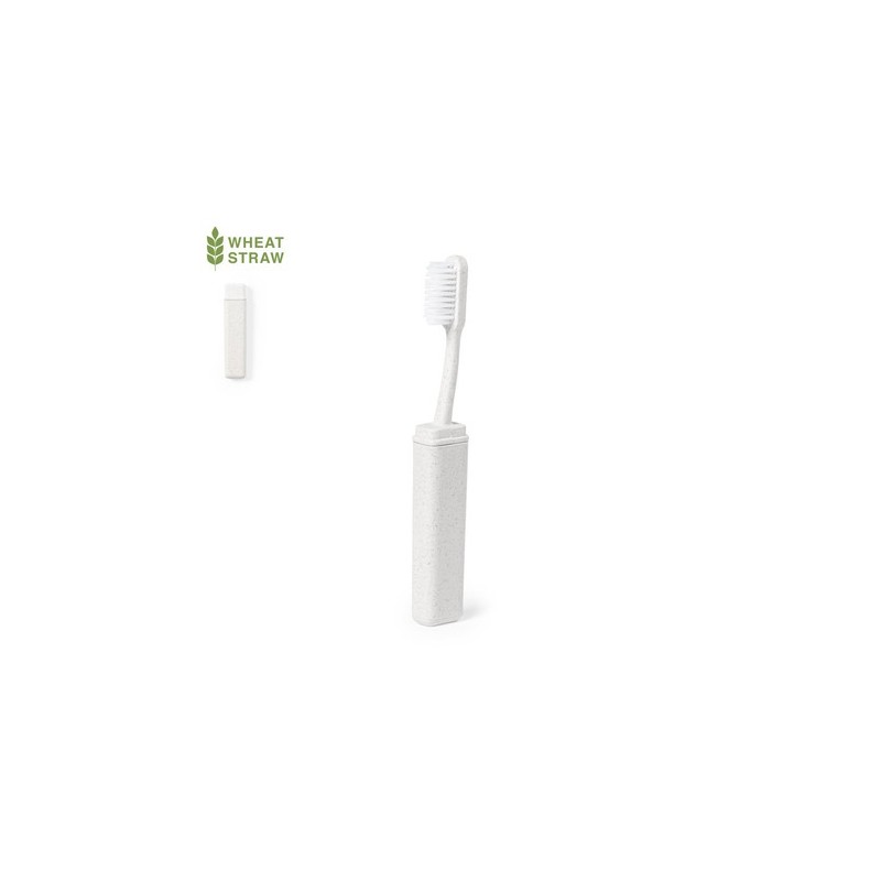 Brosse à Dents Éco-responsable et Pliable Personnalisée - Duncan Matières : polypropylène (PP) Couleurs : naturel personnalisabl