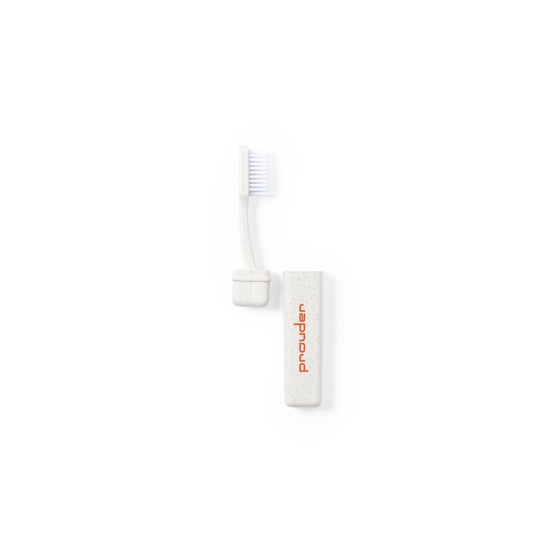 Brosse à Dents Éco-responsable et Pliable Personnalisée - Duncan Matières : polypropylène (PP) Couleurs : naturel impression hau