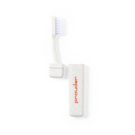 Brosse à Dents Éco-responsable et Pliable Personnalisée - Duncan Matières : polypropylène (PP) Couleurs : naturel impression hau